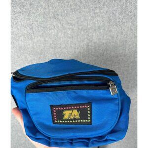Vintage TA Blue Fanny Pack 90s Retro Multiple Pockets Adjustable Retro‎ Waist